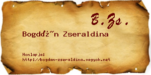 Bogdán Zseraldina névjegykártya